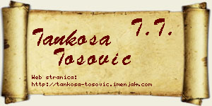 Tankosa Tošović vizit kartica